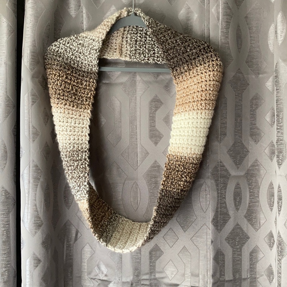 Handmade infinity scarf